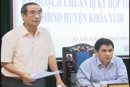 TT HĐND huyện tổ chức hội nghị chuẩn bị cho kỳ họp thứ 8