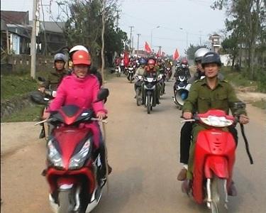 Xã Kỳ Đồng : Lễ ra quân tấn công trấn áp tội phạm , đảm bảo tình hình an ninh trật tự trước và sau tết nguyên đán Giáp Ngọ.