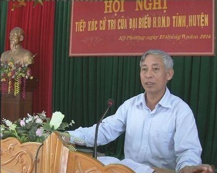 Hội nghị tiếp xúc cử tri của HĐND tỉnh và huyện tại các xã vùng tái định cư