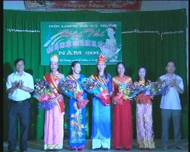 Hội LHPN Xã Kỳ Trung tổ chức hội thi cán bộ chi hội giỏi gắn với hát ru, hát dân ca năm 2014.