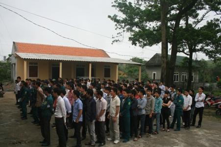 Khai mạc huấn luyện Dân quân các xã cụm 3, tổ chức hội thao huấn luyện chiến đấu lượng lượng Dân quân các xã cụm 2 năm 2014