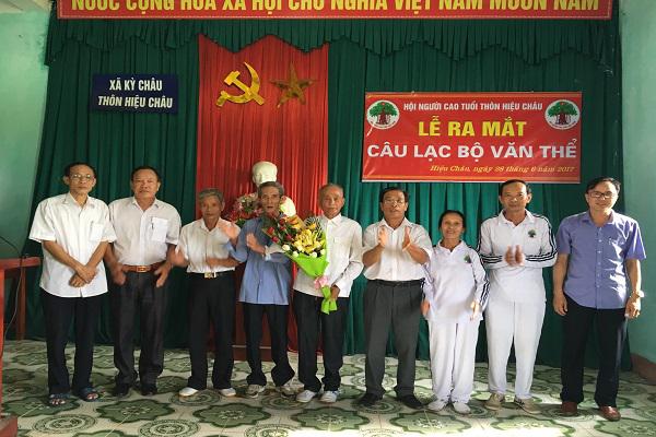 Chi hội Người Cao tuổi thôn Hiệu Châu - xã Kỳ Châu: Ra mắt Câu Lạc bộ Văn Thể