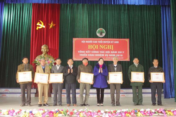 Hội Người Cao tuổi huyện Kỳ Anh: Tổng kết công tác hội năm 2017, triển khai nhiệm vụ năm 2018.