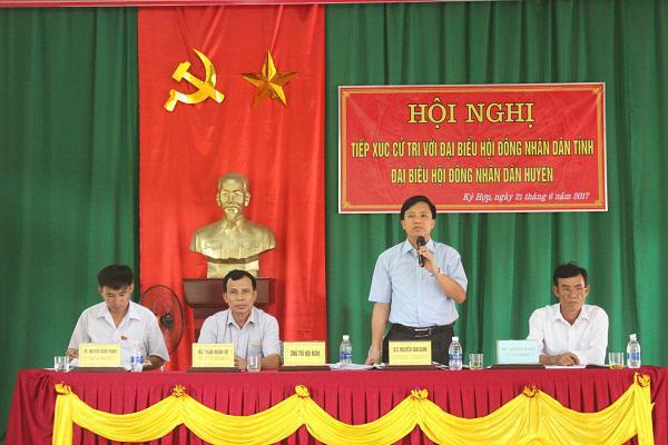 Tổ đại biểu HĐND tỉnh Hà Tĩnh, đại biểu HĐND huyện Kỳ Anh tiếp xúc  cử tri tại xã Kỳ Hợp.