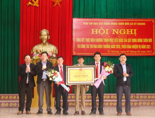 Xã Kỳ Khang: Tổng kết chương trình mục tiêu Quốc gia xây dựng NTM năm 2020; triển khai nhiệm vụ năm 2021