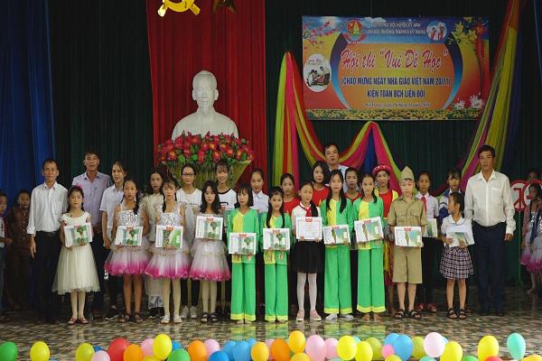 Liên đội Trường Tiểu học  và Trung học Cơ sở Kỳ Trung Tổ chức hội thi “ Vui để học” chào mừng ngày Nhà giáo Việt Nam 20-11