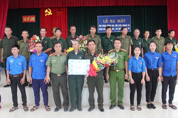 Xã Kỳ Lâm: Ra mắt mô hình “Công an, Hội Cựu chiến binh, Đoàn Thanh niên đảm bảo an ninh trật tự”