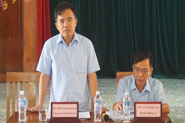 UBND huyện Kỳ Anh: Làm việc với xã Kỳ Thư về xây dựng Nông thôn mới.