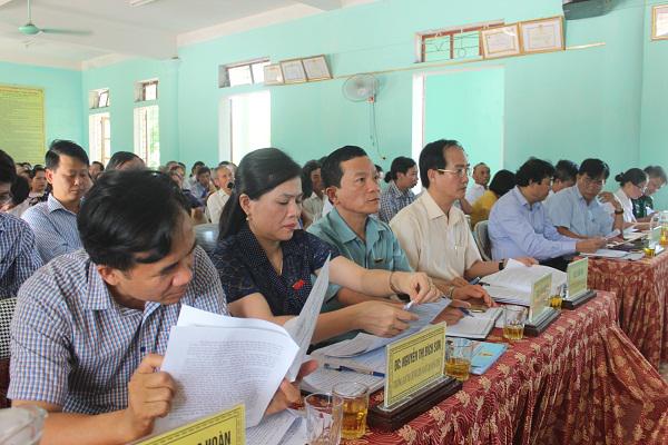 Tổ đại biểu HĐND tỉnh, HĐND huyện tiếp xúc cử tri tại Kỳ Thọ