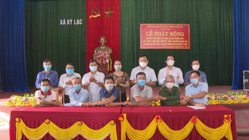 Kỳ Lạc tổ chức lễ phát động 60 ngày cao điểm xây dựng xã đạt chuẩn nông thôn mới.
