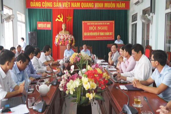 Ban Tuyên giáo Huyện ủy Kỳ Anh: Hội nghị Báo Cáo viên tháng 10 năm 2017.