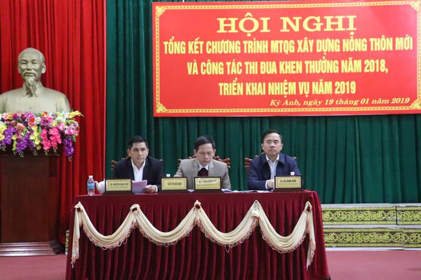 Hội nghị tổng kết chương trình mục tiêu Quốc gia xây dựng Nông thôn mới và phong trào thi đua - khen thưởng năm 2018, triển khai phương hướng nhiệm vụ năm 2019.