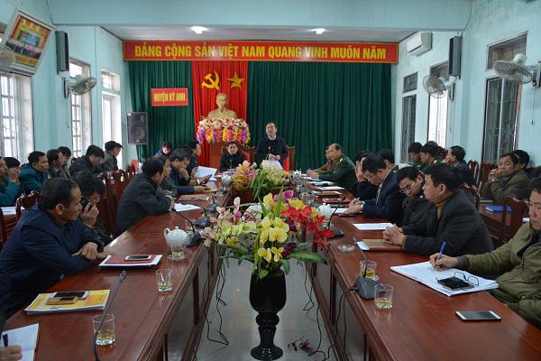 UBND  huyện Kỳ Anh: Họp triển khai nhiệm vụ chuẩn bị cho lễ giao nhận quân năm 2018.