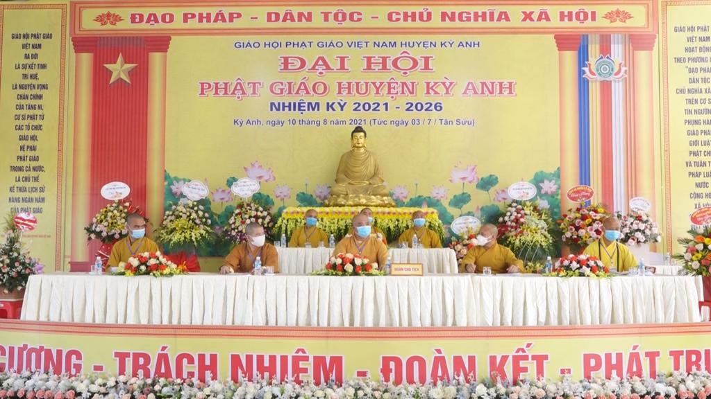 Đại hội đại biểu Phật giáo huyện Kỳ Anh khóa IV, nhiệm kỳ 2021-2026