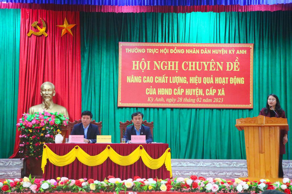 Huyện Kỳ Anh nâng cao chất lượng, hiệu quả hoạt động của Hội đồng nhân dân cấp huyện, cấp xã