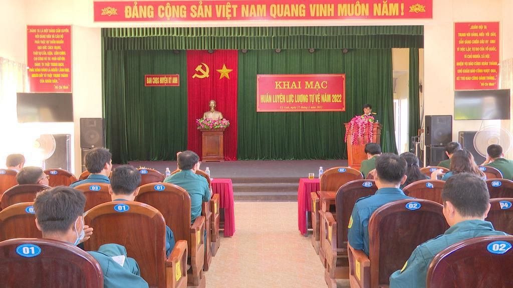 Khai mạc huấn luyện lực lượng tự vệ năm 2022