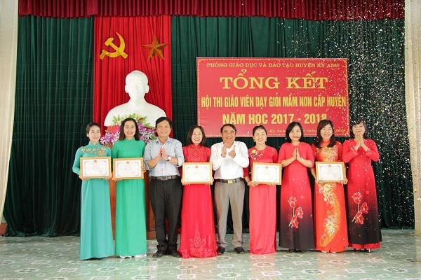 Phòng Giáo dục- Đào tạo  huyện Kỳ Anh: Tổng kết hội thi giáo viên dạy giỏi cấp huyện bậc học mầm non năm học 2017-2018.