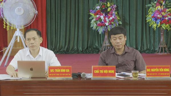 Thường trực Huyện ủy làm việc với xã Kỳ Lạc và xã Lâm Hợp để nghe và cho ý kiến về xây dựng nông thôn mới.