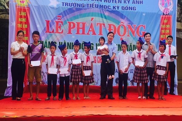 UBND huyện Kỳ Anh: Phát động tháng hành động vì Trẻ em năm 2017.