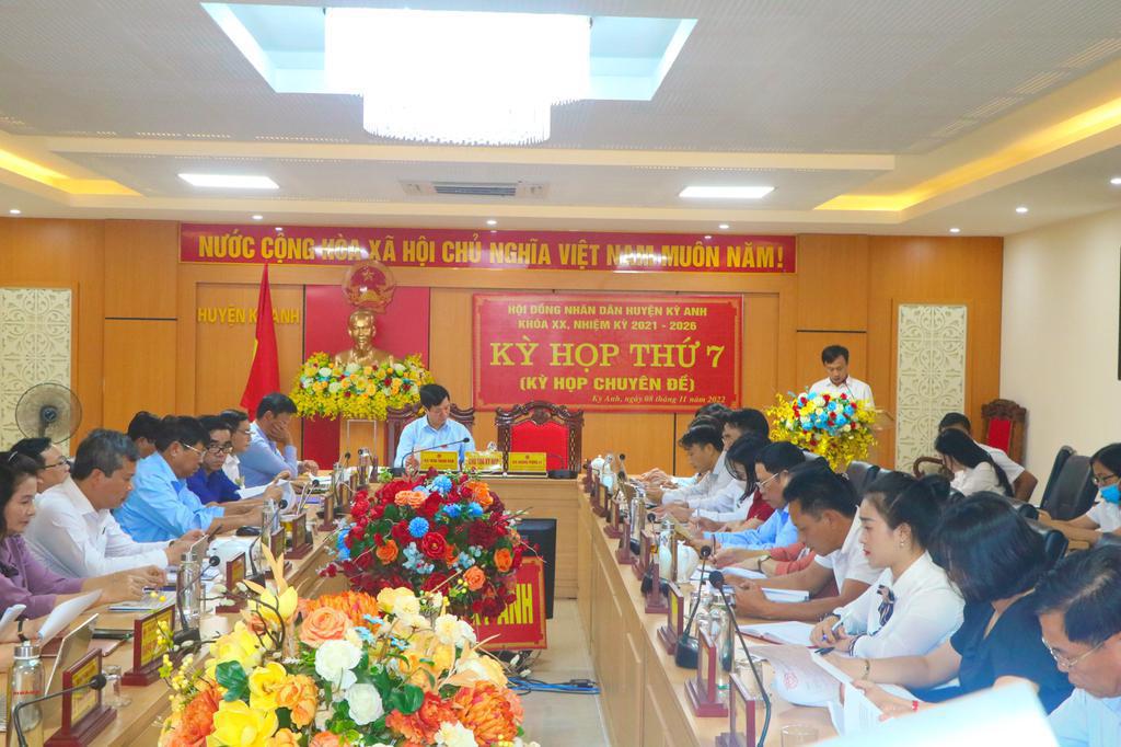 Kỳ họp thứ 7 HĐND huyện Kỳ Anh khóa XX, nhiệm kỳ 2021-2026