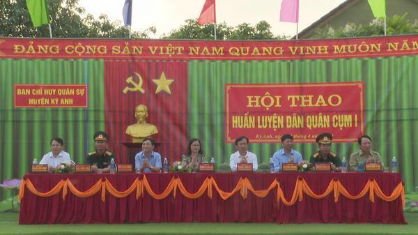 Hội thao huấn luyện dân quân cụm 1 năm 2021