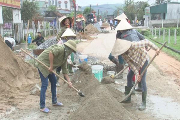 Xã Kỳ Giang- huyện Kỳ Anh: Xây dựng 4km rãnh thoát nước.