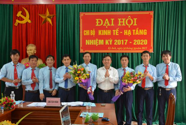 Chi bộ Kinh tế - Hạ tầng –Đảng bộ Chính quyền huyện Kỳ Anh: Đại hội Chi bộ nhiệm kỳ 2017 - 2020.