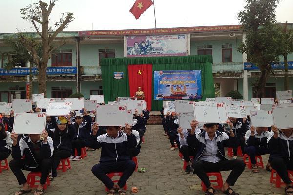 Đoàn trường Trung học Phổ thông Nguyễn Huệ- huyện Kỳ Anh: Chung kết hội thi Rung chuông vàng năm học 2016-2017.
