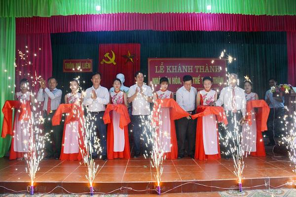 Khánh thành nhà văn hóa, khu thể thao thôn Mỹ Liên.
