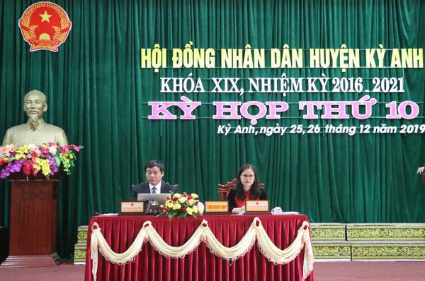 Hội đồng Nhân dân huyện Kỳ Anh khóa XIX khai mạc Kỳ họp thứ 10.