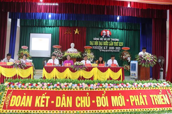 Đại hội Đảng bộ xã Kỳ Thượng lần thứ XXV, nhiệm kỳ 2020 - 2025