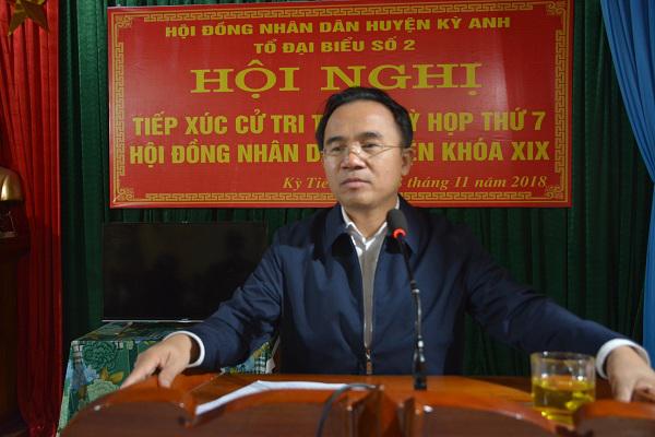 Tổ Đại biểu số 2- Hội Đồng Nhân Dân huyện Kỳ Anh tiếp xúc cử tri tại các xã Kỳ Xuân, Kỳ Tiến.