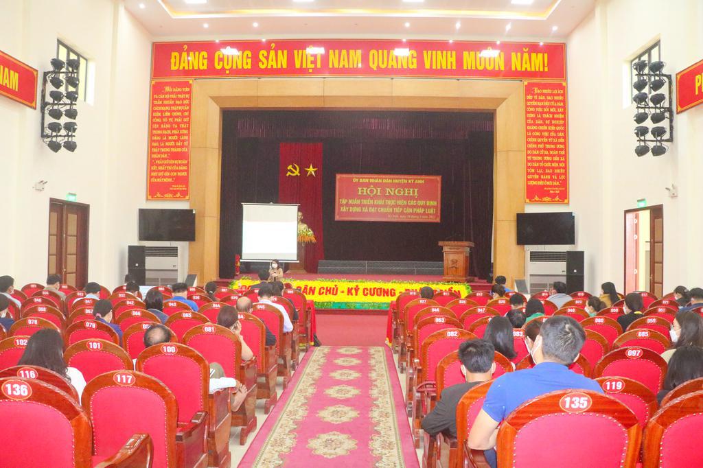 Hội nghị tập huấn triển khai thực hiện các quy định xây dựng xã đạt chuẩn tiếp cận pháp luật