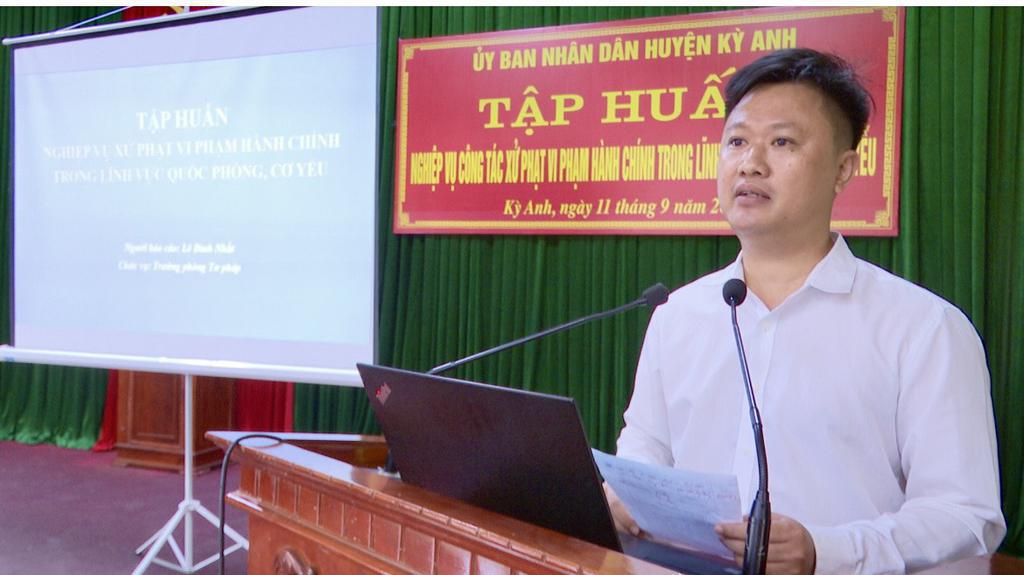 Tập huấn nghiệp vụ xử phạt vi phạm hành chính trong lĩnh vực quốc phòng, cơ yếu
