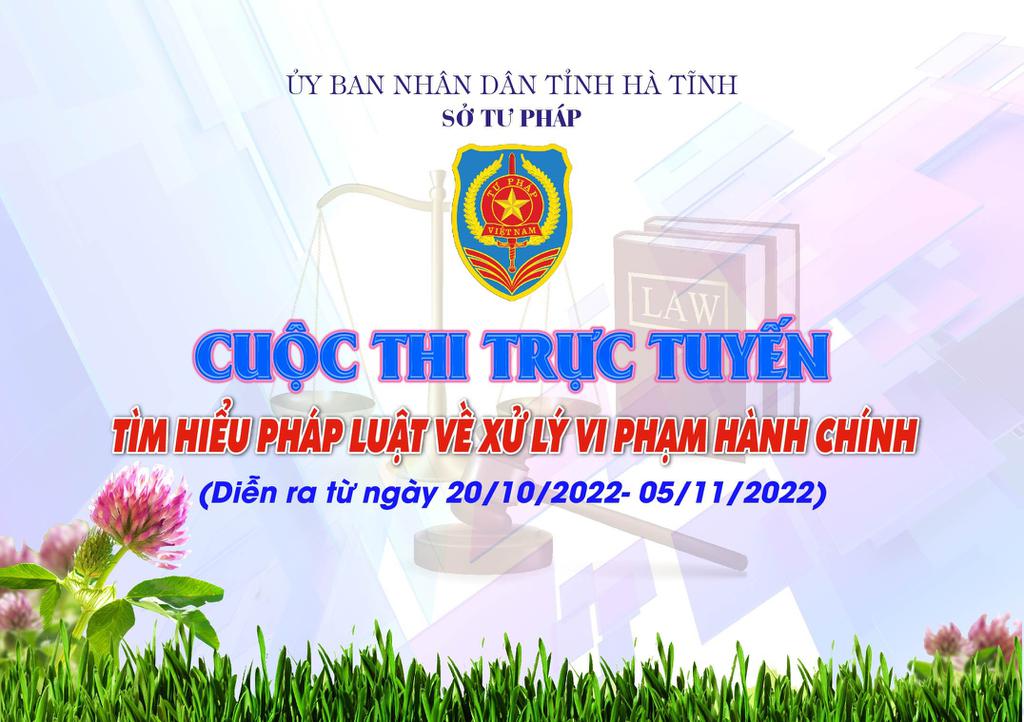 Thể lệ Cuộc thi trực tuyến “Tìm hiểu pháp luật về xử lý vi phạm hành chính”