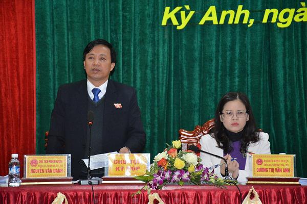 Hội đồng Nhân dân huyện Kỳ Anh khóa XIX: Phiên chất vấn và trả lời chất vấn tại Kỳ họp thứ 5.