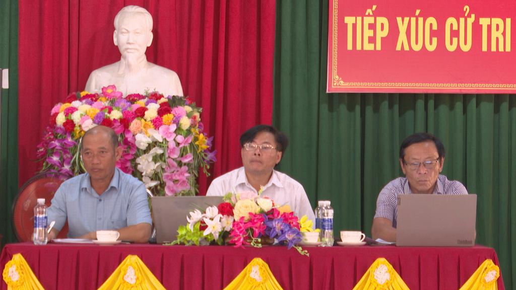 Cử tri xã Kỳ Châu quan tâm đến công tác đền bù, GPMB tuyến đường động lực