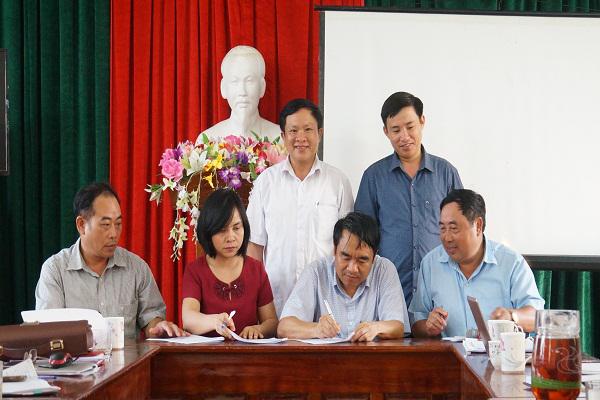 Phòng Giáo dục huyện Kỳ Anh: Ký kết  đỡ đầu hỗ trợ  cơ sở vật chất cho Trường Mầm non xã Kỳ Lâm.