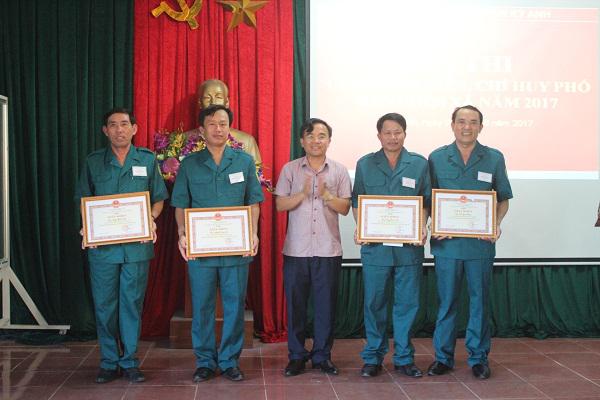Ban Chỉ huy Quân sự huyện kỳ Anh: Tổ chức hội thi Chính trị viên, Chỉ Huy phó Ban Chỉ huy Quân sự xã giỏi năm 2017.