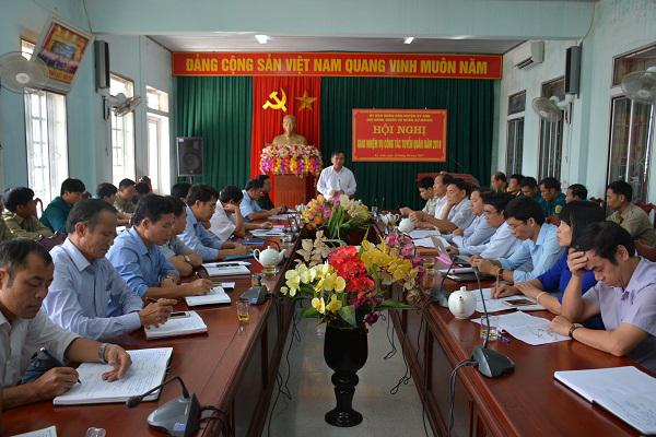 Hội đồng Nghĩa vụ Quân sự huyện Kỳ Anh: Hội nghị giao nhiệm vụ công tác tuyển quân năm 2018.