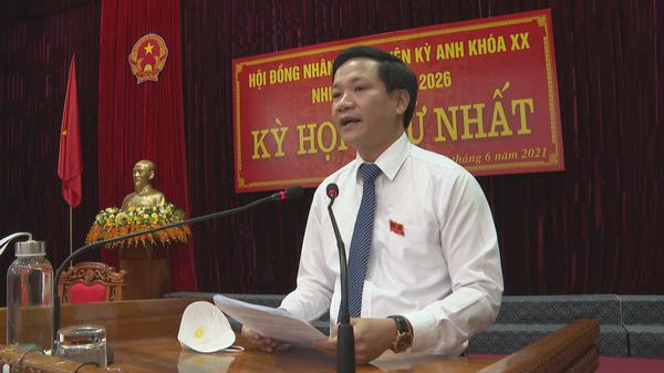 Đồng chí Trần Thành Nam được bầu giữ chức Chủ tịch HĐND huyện Kỳ Anh khóa XX, nhiệm kỳ 2021-2026