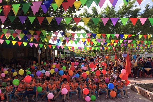 Trường mầm non Kỳ Phú khai giảng năm học mới 2018-2019.