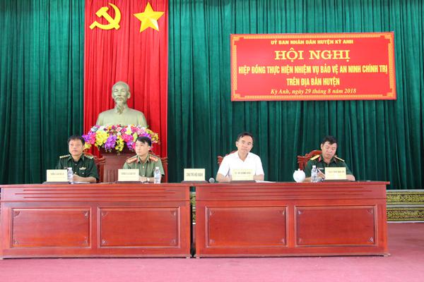 Hội nghị hiệp đồng thực hiện nhiệm vụ bảo vệ an ninh chính trị
