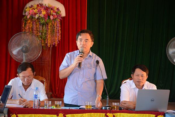 Làm việc với xã Kỳ Thọ về xây dựng Nông thôn mới.