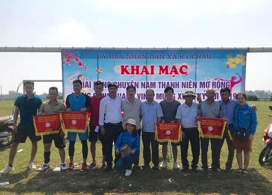 Kỳ Châu Tổ chức giải bóng chuyền nam thanh niên mừng Đảng- mừng Xuân Kỷ Hợi 2019