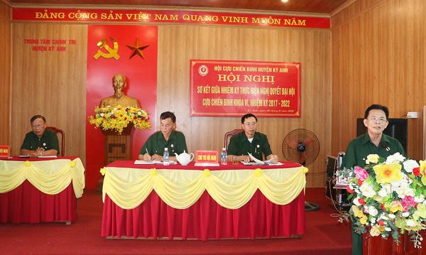 Hội CCB huyện Kỳ Anh: Sơ kết giữa nhiệm kỳ thực hiện nghị quyết đại hội CCB khóa VI