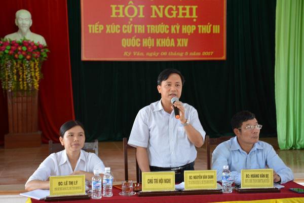 Đoàn Đại biểu Quốc hội tỉnh Hà Tĩnh: Tiếp xúc cử tri tại các xã Kỳ Khang, Kỳ Văn   huyện Kỳ Anh.