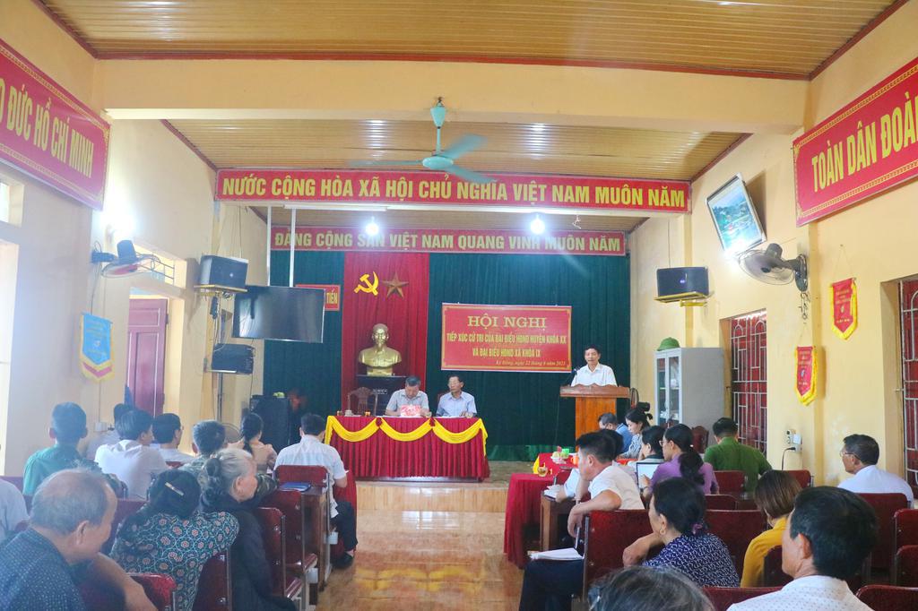 Cử tri xã Kỳ Đồng đề nghị đẩy nhanh tiến độ xử lý các hồ sơ, thủ tục về đất đai