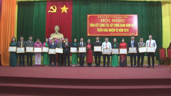 Đảng bộ Chính quyền huyện Kỳ Anh: Tổng kết công tác xây dựng Đảng năm 2017, triển khai nhiệm vụ năm 2018.