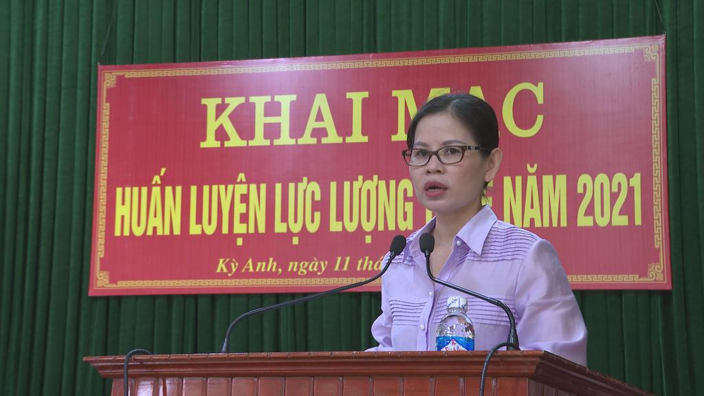 Kỳ Anh khai mạc huấn luyện lực lượng tự vệ năm 2021.
